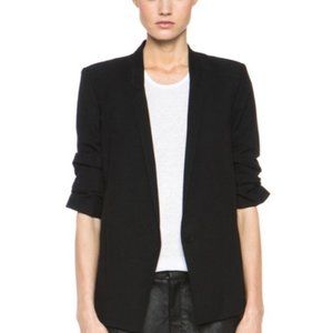 Helmut rouched sleeve slouchy blazer size 2